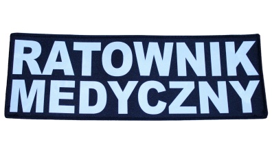 Odblaskowy emblemat z funkcją 30x10 cm 