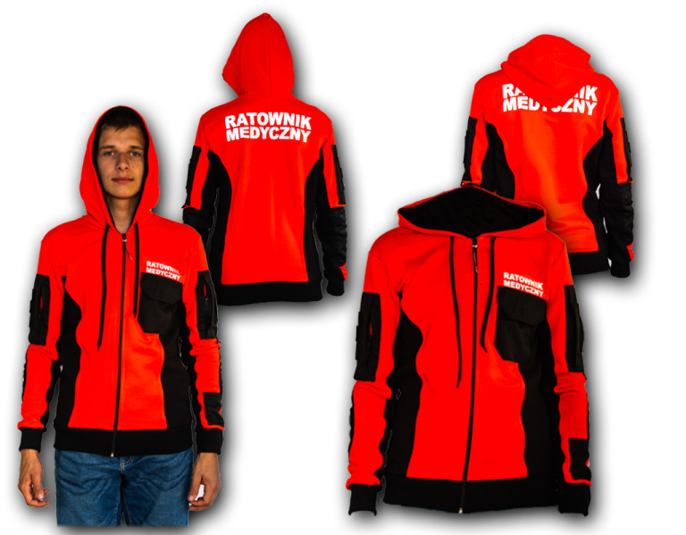 Bluza dresowa militarna  na suwak  (1)
